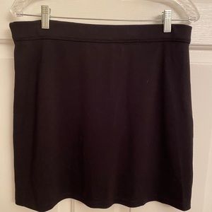 Black knee length skirt